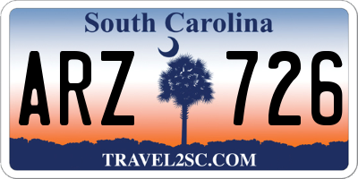 SC license plate ARZ726