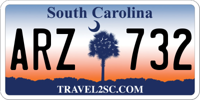 SC license plate ARZ732