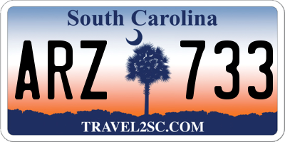 SC license plate ARZ733