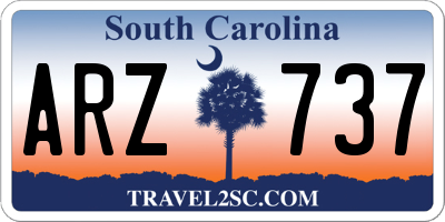 SC license plate ARZ737
