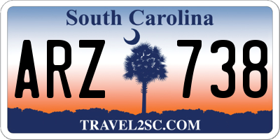 SC license plate ARZ738
