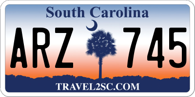 SC license plate ARZ745