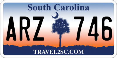 SC license plate ARZ746