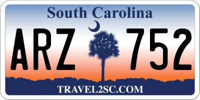 SC license plate ARZ752