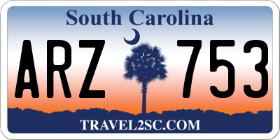 SC license plate ARZ753