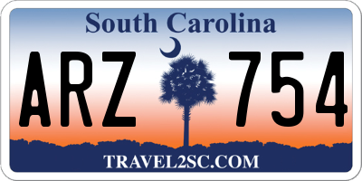 SC license plate ARZ754