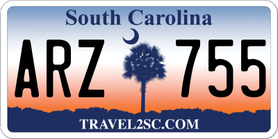SC license plate ARZ755
