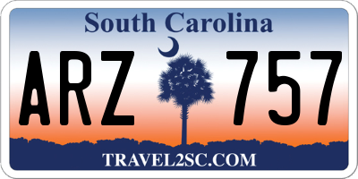 SC license plate ARZ757