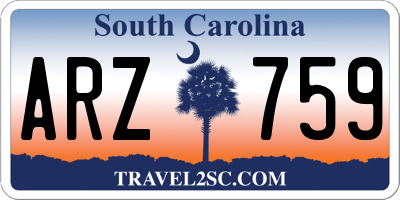 SC license plate ARZ759