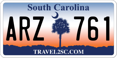 SC license plate ARZ761