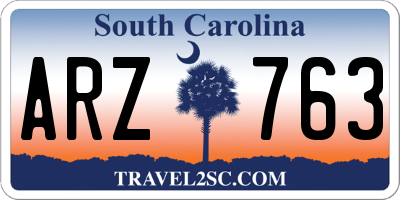 SC license plate ARZ763