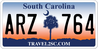 SC license plate ARZ764