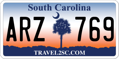SC license plate ARZ769