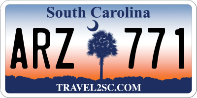 SC license plate ARZ771
