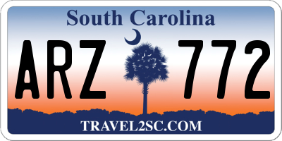 SC license plate ARZ772