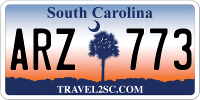 SC license plate ARZ773