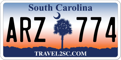 SC license plate ARZ774