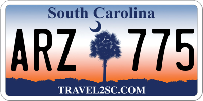 SC license plate ARZ775