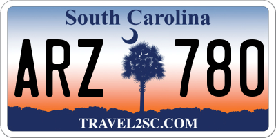 SC license plate ARZ780