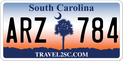 SC license plate ARZ784