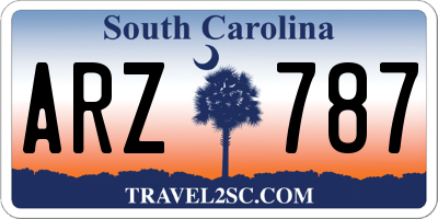 SC license plate ARZ787