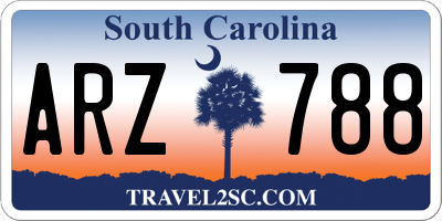 SC license plate ARZ788