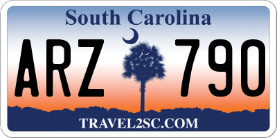 SC license plate ARZ790