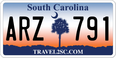 SC license plate ARZ791