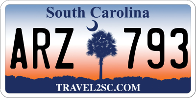 SC license plate ARZ793