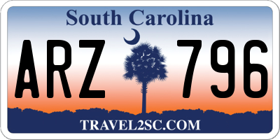 SC license plate ARZ796