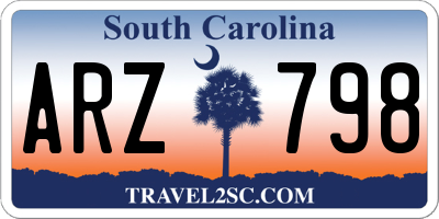 SC license plate ARZ798