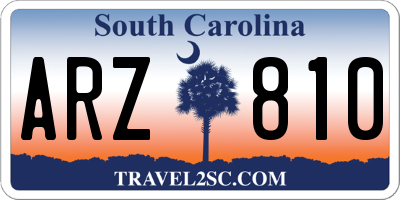SC license plate ARZ810