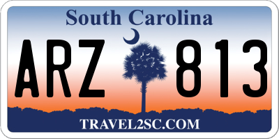 SC license plate ARZ813