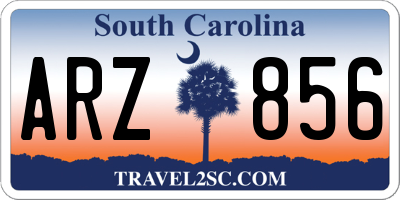 SC license plate ARZ856