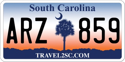 SC license plate ARZ859