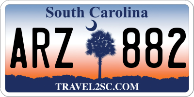 SC license plate ARZ882