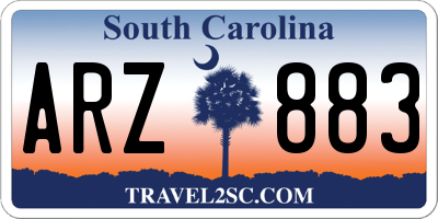 SC license plate ARZ883