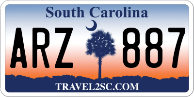 SC license plate ARZ887