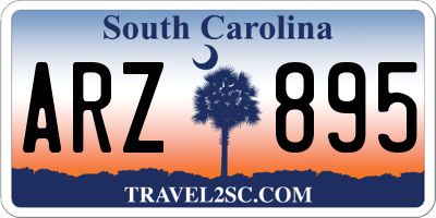 SC license plate ARZ895