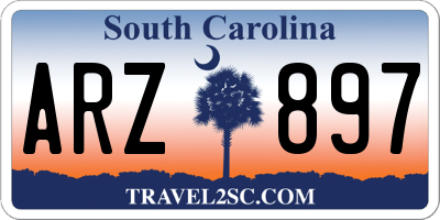 SC license plate ARZ897