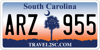 SC license plate ARZ955