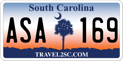 SC license plate ASA169