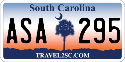 SC license plate ASA295