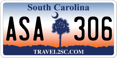 SC license plate ASA306