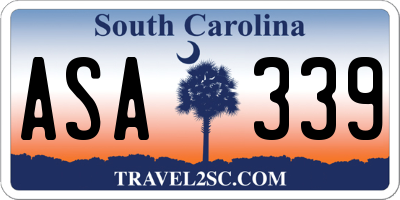 SC license plate ASA339