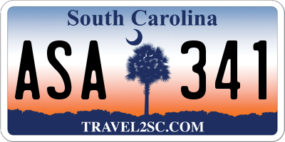 SC license plate ASA341