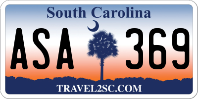 SC license plate ASA369