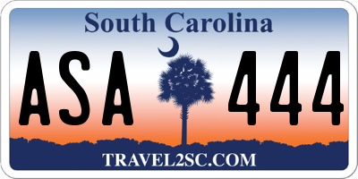 SC license plate ASA444