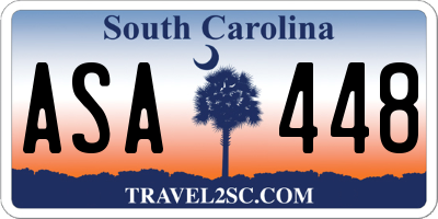 SC license plate ASA448