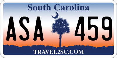 SC license plate ASA459